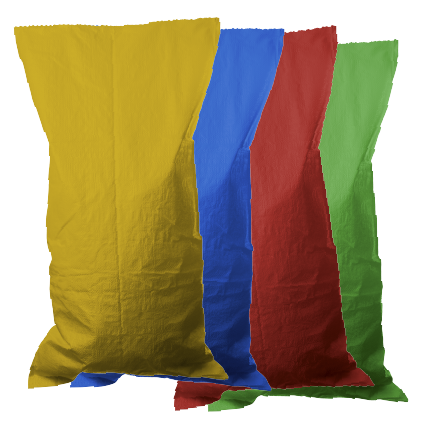 PIGMENTED RAFFIA BAG